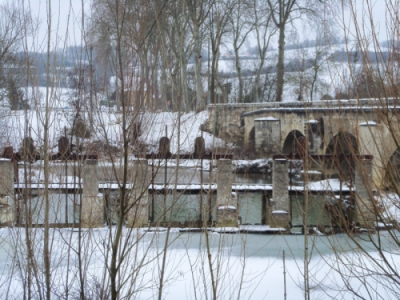 Pont sur la Gimone en février 2012